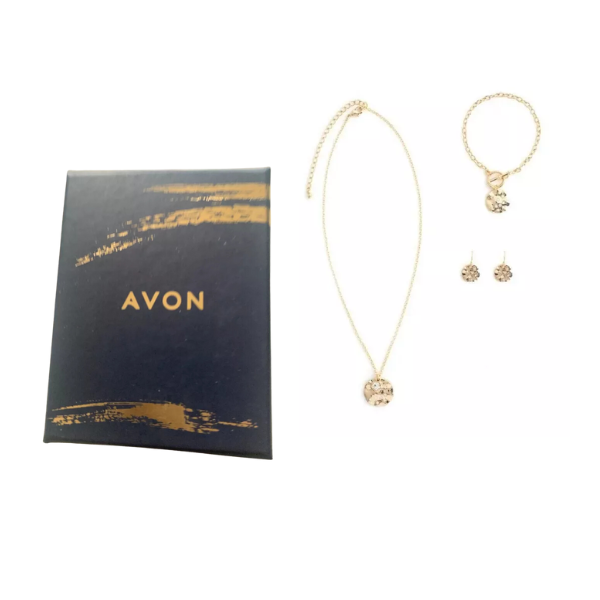 Avon "Yukie" Gift Set ~ Necklace Bracelet & Earrings