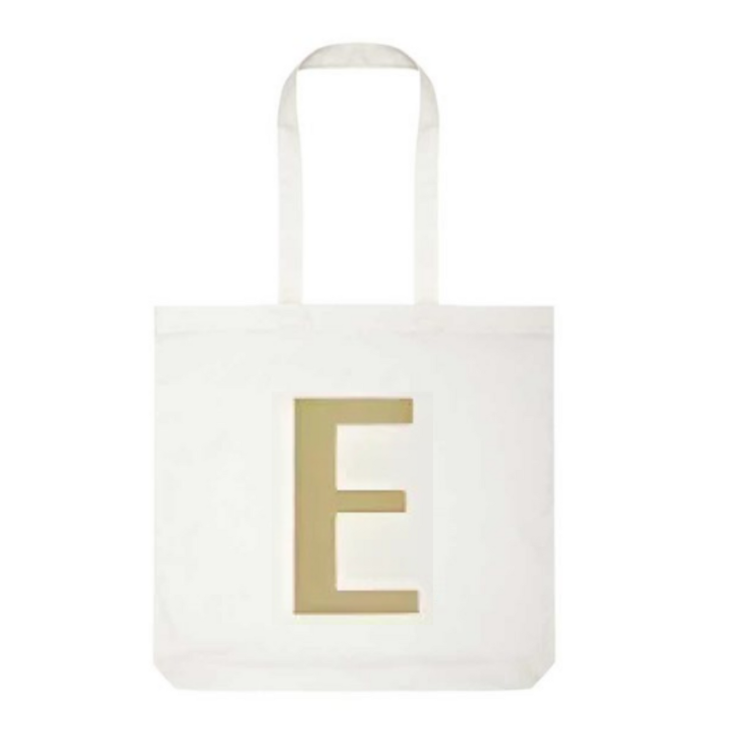 Avon Tote Bag ~ Shopper with Your Choice of Initial ~ Canvas/Gold