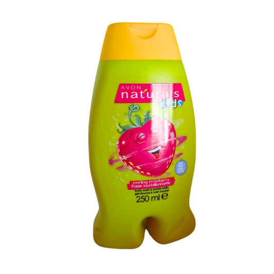 Avon Naturals Kids Body Wash & Bubble Bath 250ml - Swirling Strawberry