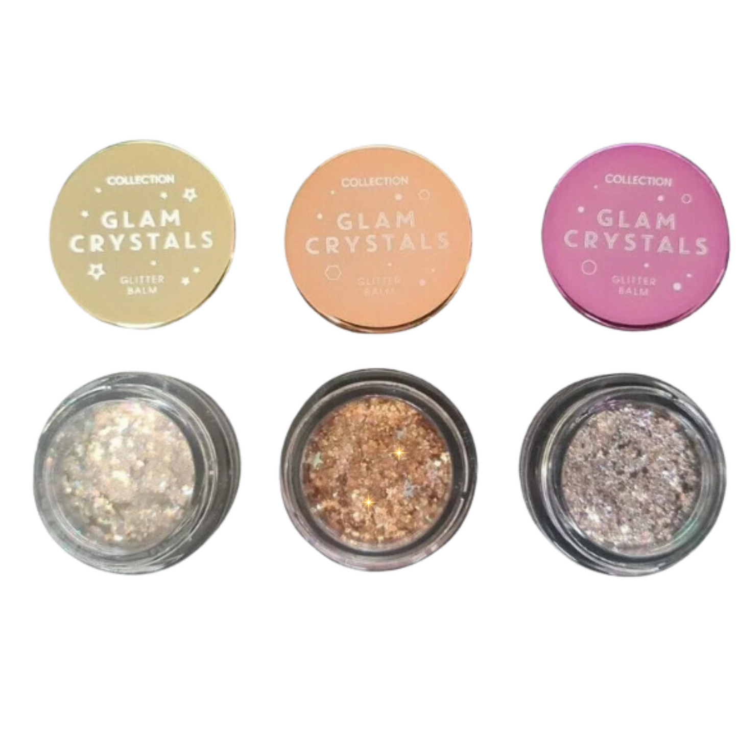 Collection Glam Crystals Glitter Balm Trio